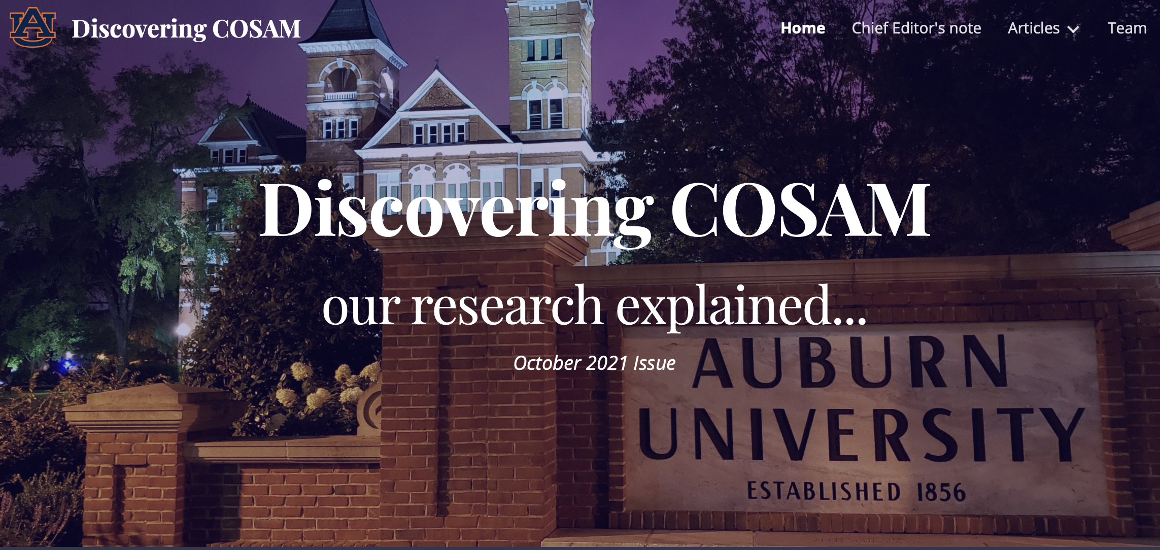 Discovering COSAM: Our Research Explained