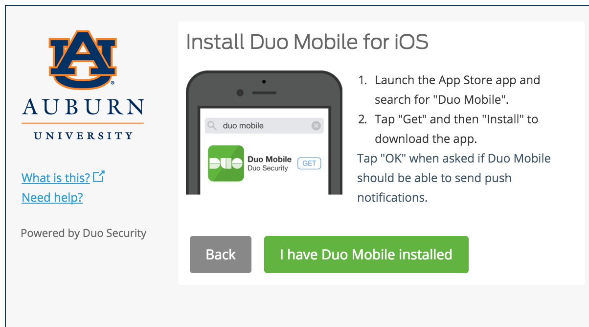 Install Duo Mobile