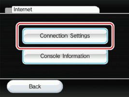 Wii - Connection Settings