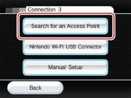 Wii - Search for an Access Point