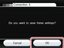 Wii - Save Connection Settings