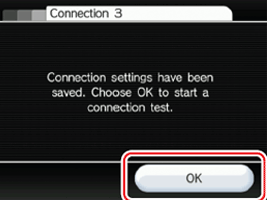 Wii - OK to test settings