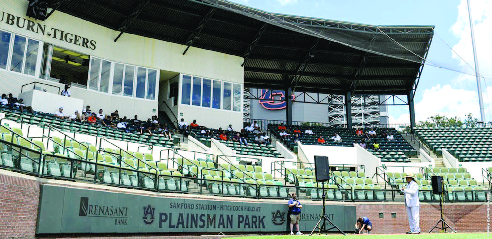 View of stands in baseball stadium