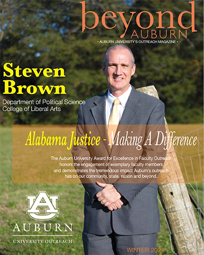 Cover of Beyond Auburn magazine Winter 2021 issue