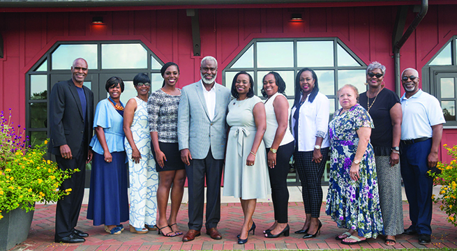 (L-R) Henry Cook, Amy Frazier, Sherry Cook, Olivia Cook, Royrickers Cook, Catrina Cook, Rebecca Johnson, Chenavis Evans, Edwina Cook,
Annette Cook, Crenshaw Cook, Jr.