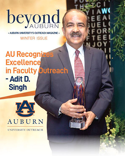 Cover of Beyond Auburn magazine Winter 2022 issue