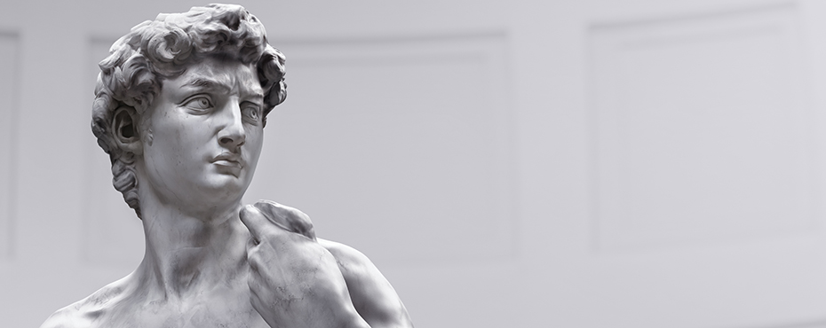 Statue of David by Michelangelo; Florence, Italy.