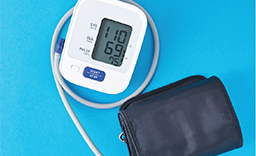 A picture of a blood pressure monitor