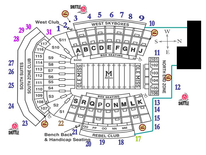 Vaught Hemingway Stadium Seating Chart Row